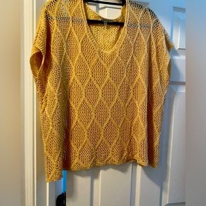 Over a shirt sweater